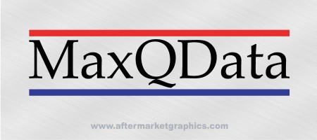 Max Q Data Decals - Pair (2 pieces)